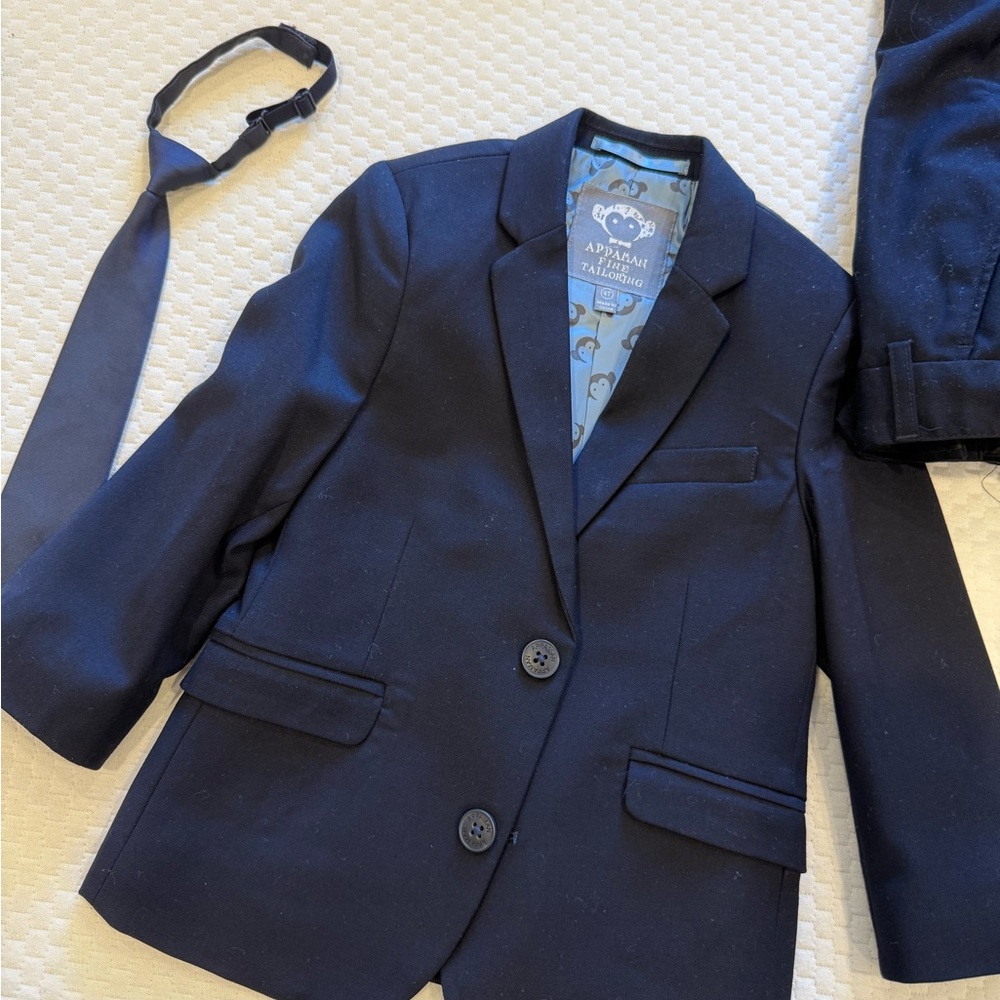 Appaman Navy Blue Boys' Suit with Tie 4T